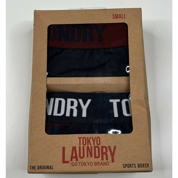 NWT Tokyo Laundry Set of 2 Trunks Sports Boxers Size Small Men’s Blue - Picture 5 of 5